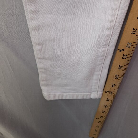 Frame Le Garcon Jeans Size 28 White Cropped Summer Coastal Casual - Picture 10 of 14